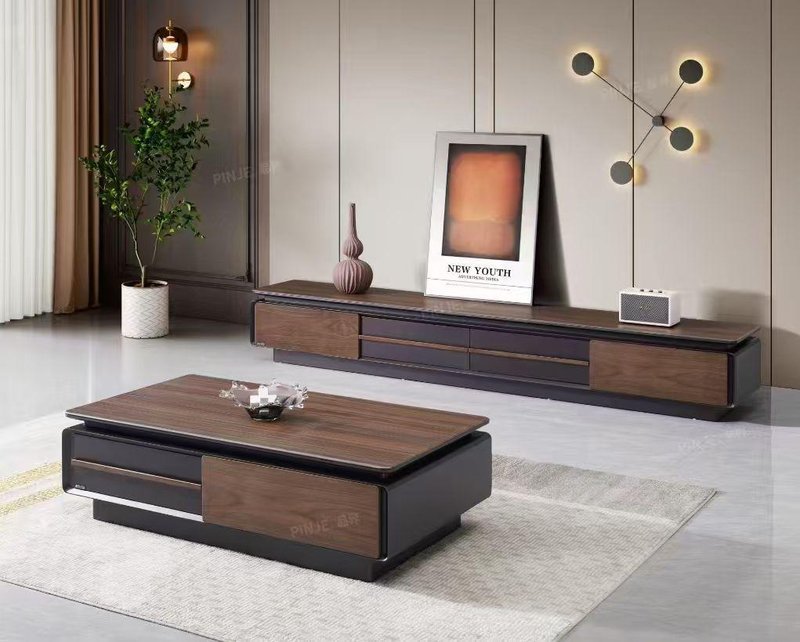 Wooden TV stand and center table