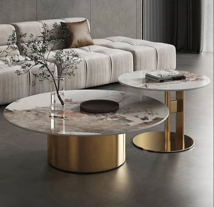 Marble top center table