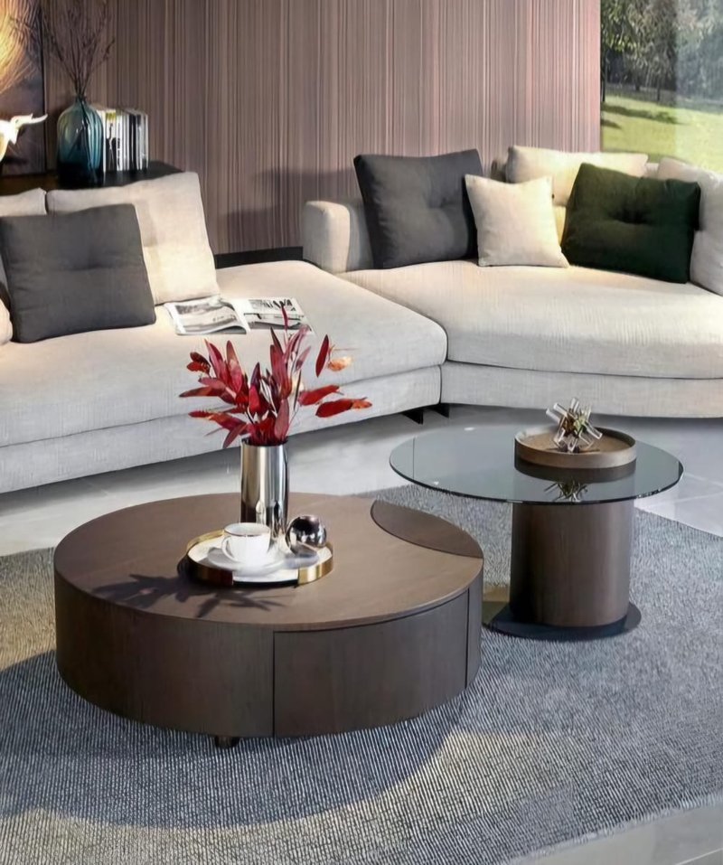 Nordic centre table drawer