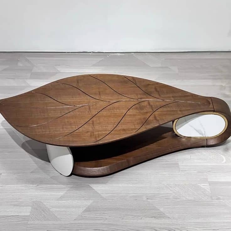 Wooden oval center table
