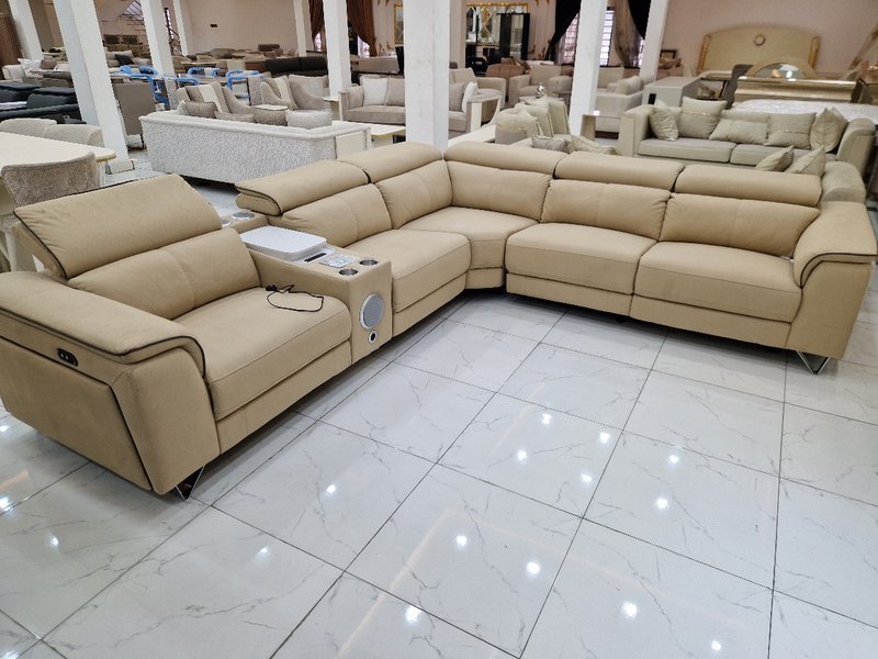 Auraluxe L-Shape Smart Recliner Sofa