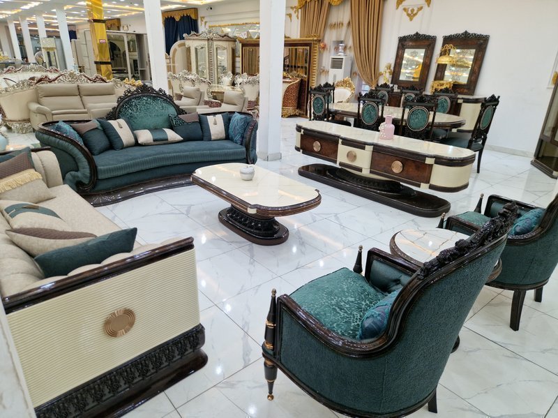 Turkish sofa set green color