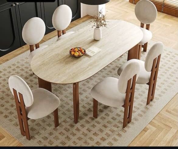 Milano Prestige 6-Seater Marble Dining Set