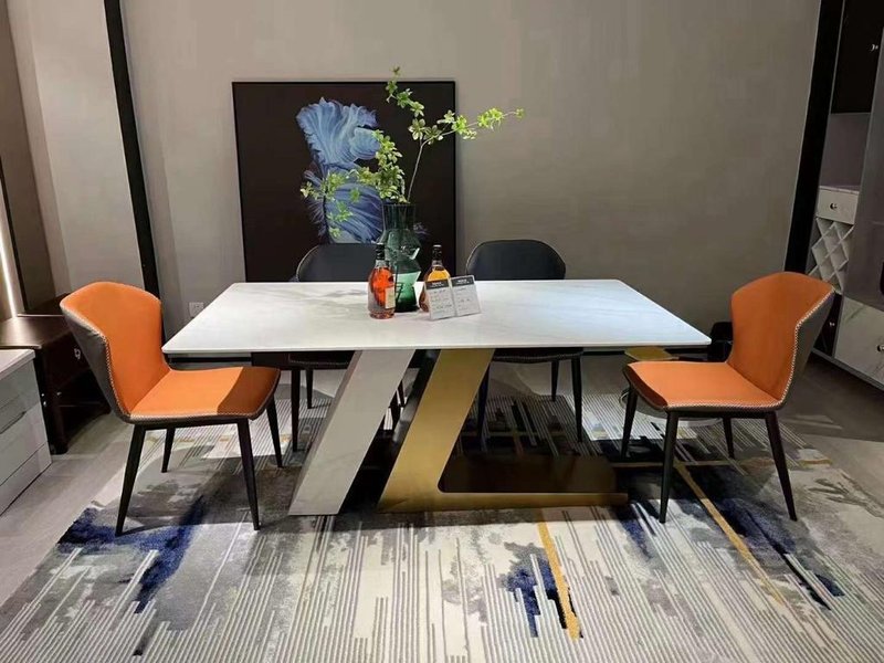 Contemporary Executive 6-Seater Dining Table and Chair Set for Elegant Interiors