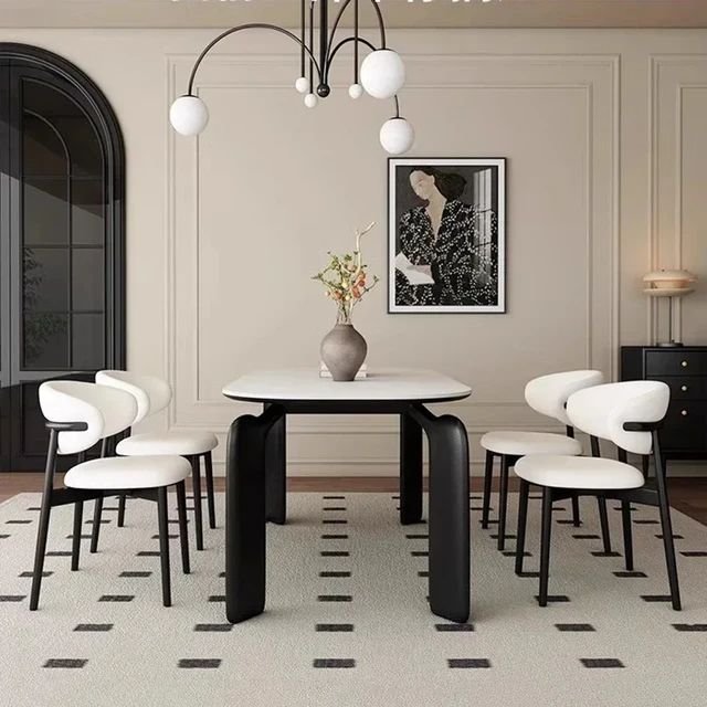 Grand Luxury 6-Seater Dining Table and Chair Set for Modern Family Living