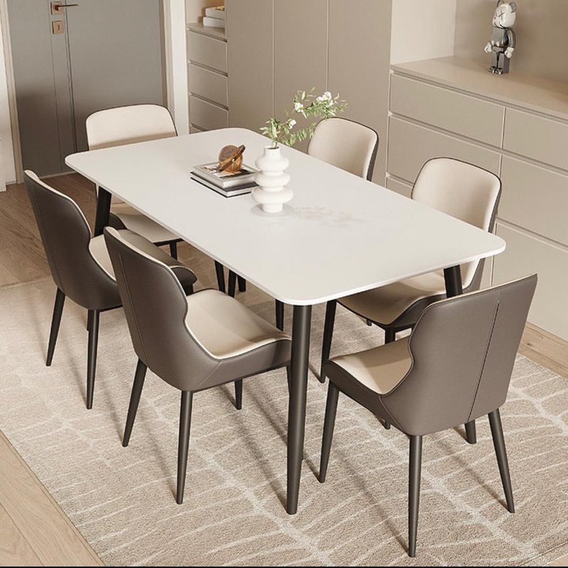 Elegant Modern Dining Table for Family Meals, Gatherings, and Stylish Interiors