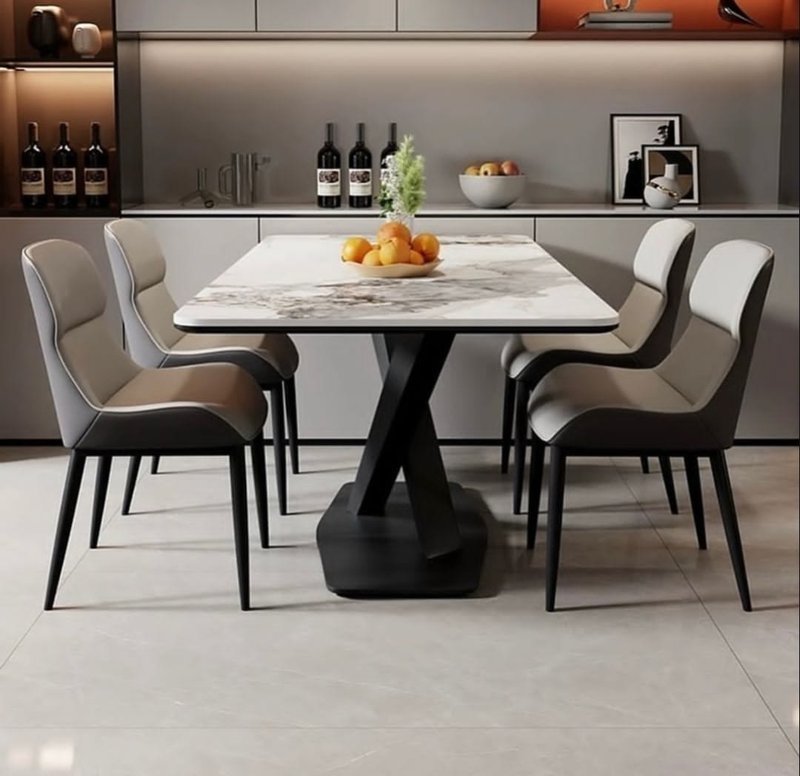 Contemporary Dining Table for Comfortable Meals and Everyday Use
