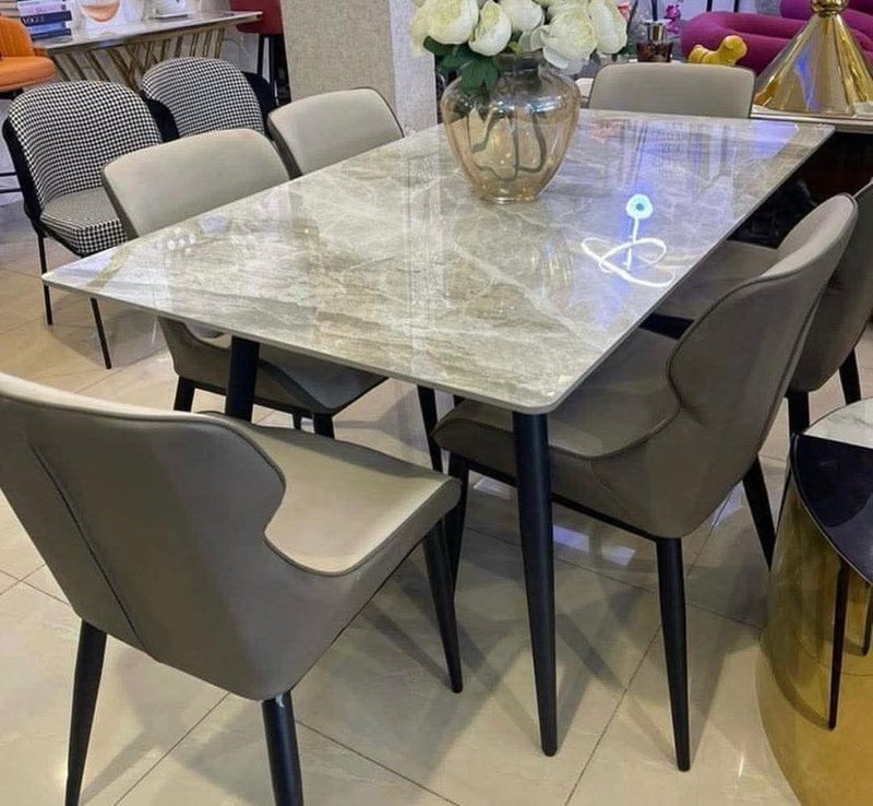 Contemporary Everyday Dining Table for Comfortable Meals and Neatly Styled Spaces