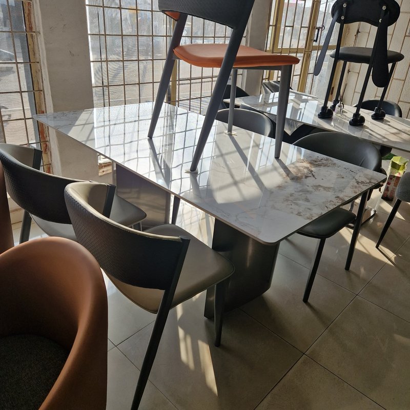 Contemporary Elegant Dining Table for Family Meals, Gatherings, and Everyday Use