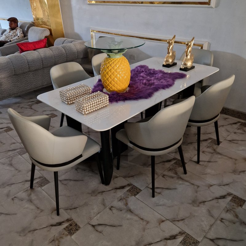 Luxury-Style Modern Dining Table for Family Dining, Social Gatherings, and Elegant Spaces