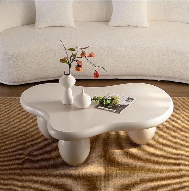 White unique center table - Image 1