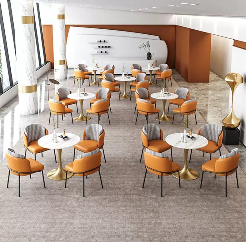 Restaurant chair with table - Image 1