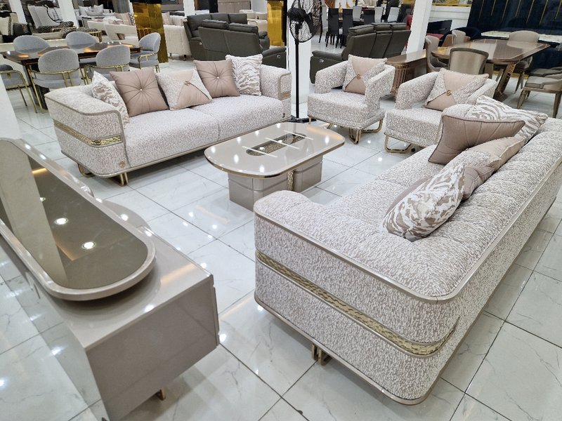 Anatolia Crest Contemporary Turkish Living & Dining Set - Image 1